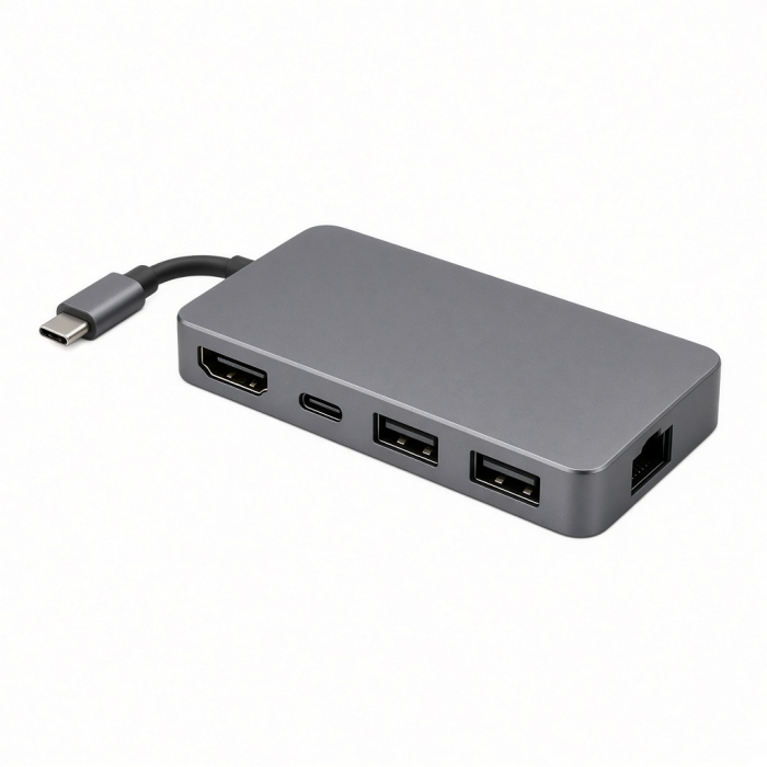 USB-C Multiport Adapter with 8K HDMI, Ethernet, USB-C and Dual USB-A Ports