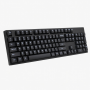 Slim Mechanical Bluetooth Keyboard, Black Backlit Compact Layout