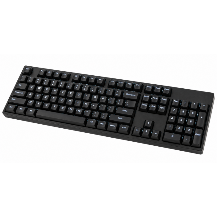 Slim Mechanical Bluetooth Keyboard, Black Backlit Compact Layout
