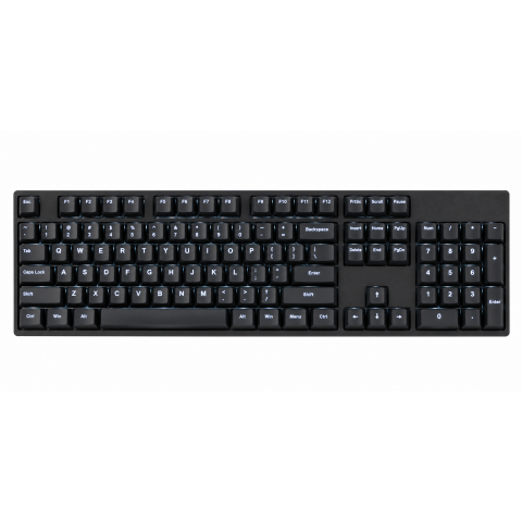 Slim Mechanical Bluetooth Keyboard, Black Backlit Compact Layout