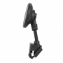 Magnetic Wireless Car Charger Mount, Black, Clip-On Base, Flexible Neck