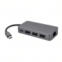 4-in-1 USB-C Hub, 2.5Gbps Ethernet, 3 USB-A Ports, Aluminum Alloy Enclosure