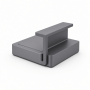USB-C Monitor Stand Hub with Dual USB-A Ports, Gray Desktop Riser