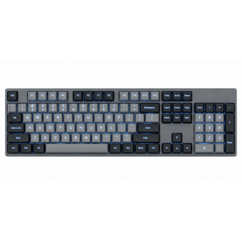 Slim Mechanical Bluetooth Keyboard, Gray, Backlit, Compact Layout