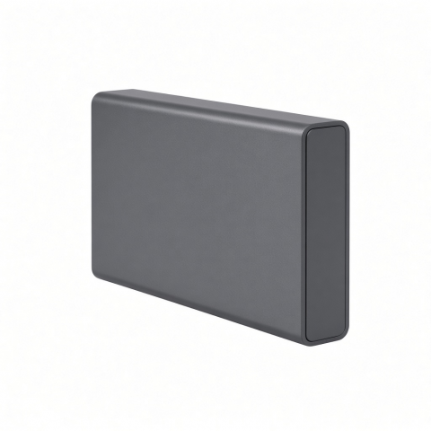 Mini NVMe SSD Enclosure, Compact Gray Aluminum Housing