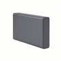 Mini NVMe SSD Enclosure, Compact Gray Aluminum Housing