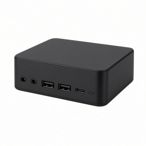Mobile XR Hub with Audio, Dual USB-A Ports, USB-C Port, Black
