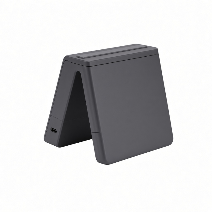 Desktop Computer Stand Hub with SSD Enclosure, USB Ports, Gray