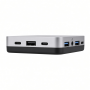 13-in-1 USB-C Multiport Adapter, Triple Display, Aluminum Alloy, Silver Black