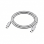 USB-C to USB-C Braided Cable, Gray, 1m, Data and Charging