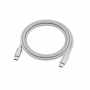 USB-C to USB-C Braided Cable, Gray, 1m, Data and Charging