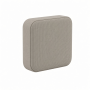 10000mAh Power Bank, Gray Fabric, Dual USB and USB-C Ports