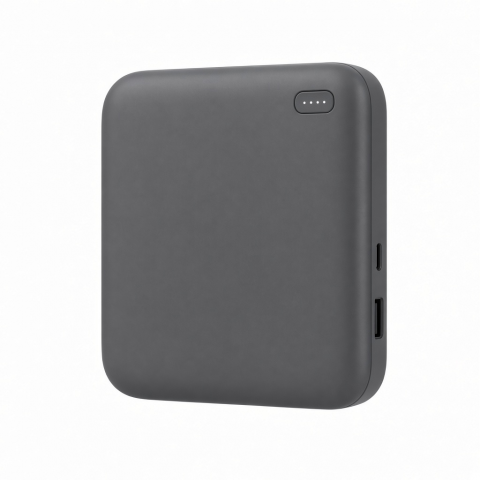 Portable Power Bank, 5000mAh, Black, USB-C Input, USB-A Output