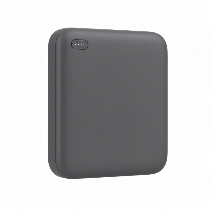 Portable Power Bank, 5000mAh, Black, USB-C Input, USB-A Output