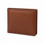 Men's Bifold Wallet, Brown Faux Leather, Slim Design, Card Holder