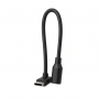 USB-C Male to Female Extension Cable, Black, Right-Angle USB4 V2
