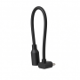 USB-C Male to Female Extension Cable, Black, Right-Angle USB4 V2