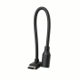 USB-C Male to Female Extension Cable, Black, Right-Angle USB4 V2