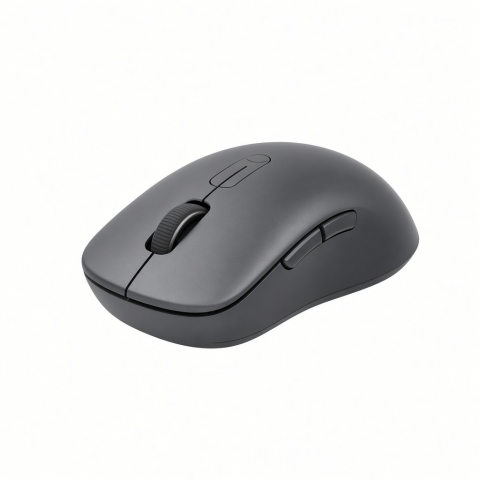 Bluetooth Wireless Mouse, Black Ergonomic Design with Scroll Wheel