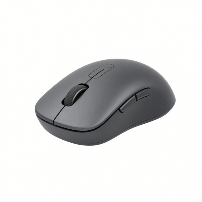 Bluetooth Wireless Mouse, Black Ergonomic Design with Scroll Wheel