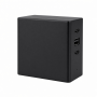 USB-C Desktop Docking Station with SSD Enclosure, Black Aluminum, Triple Port Connectivity