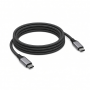 USB C to USB C Cable, Braided Black, 1 Pack