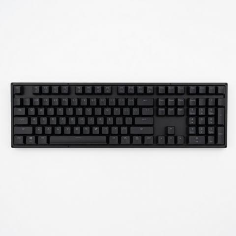 Slim Wireless Keyboard, Black Low-Profile Compact Full-Size Layout