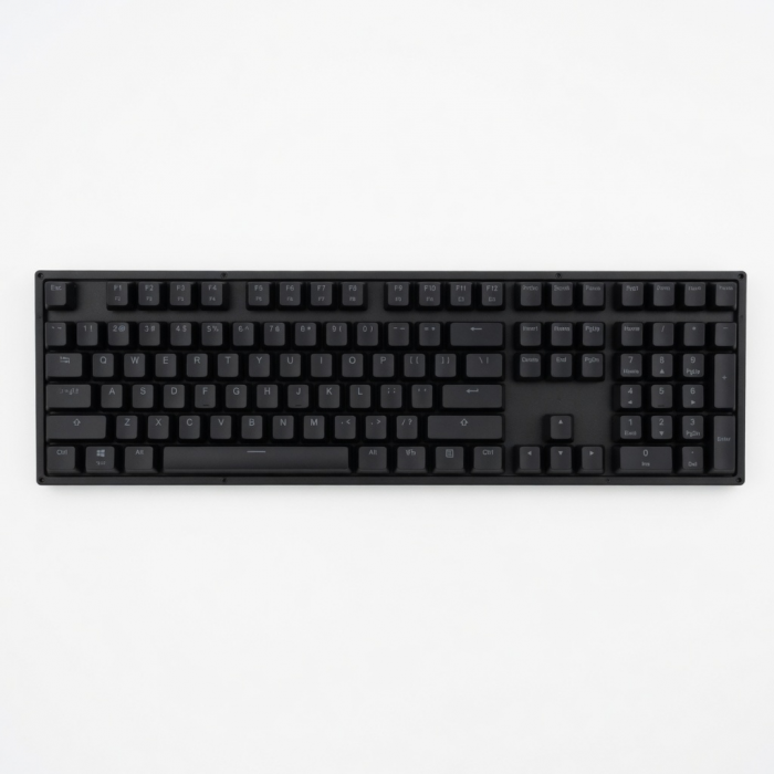 Slim Wireless Keyboard, Black Low-Profile Compact Full-Size Layout