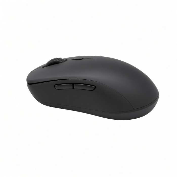 Slim Wireless Optical Mouse, Black Ergonomic Design, 2.4GHz
