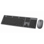 Slim Wireless Keyboard and Mouse Combo, Gray, Low Profile