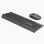 Slim Wireless Keyboard and Mouse Combo, Gray, Low Profile