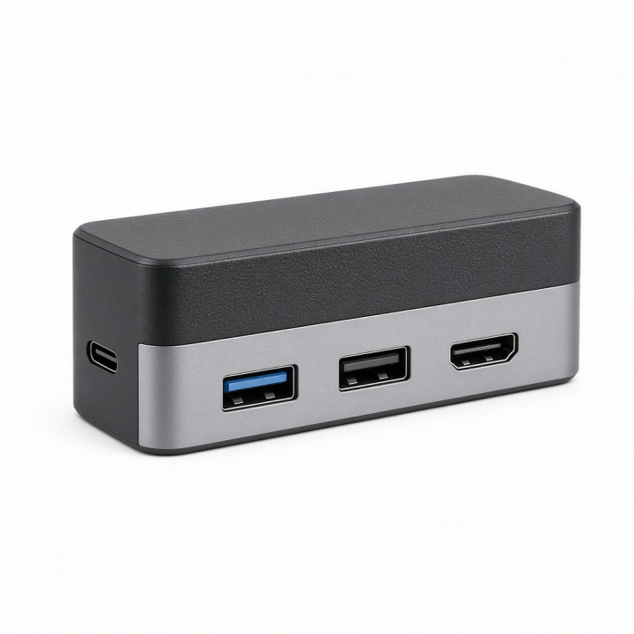 USB-C Hub, Aluminum, 2 USB-A Ports and HDMI Output, Black